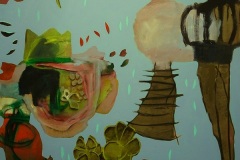 Das Fruehstuecksei der Koenigin 150x120cm 2012 Sabine Schreckeneder
